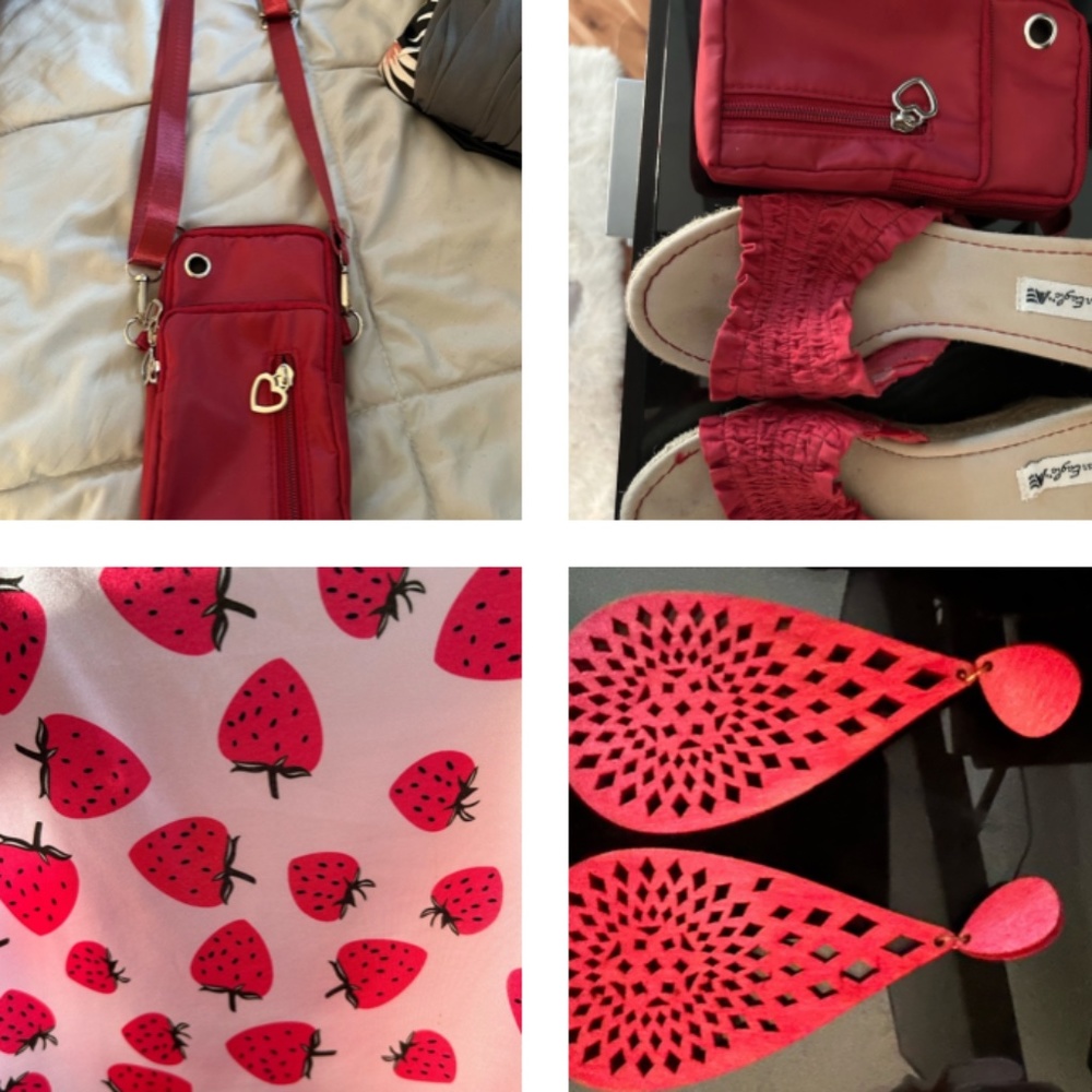 RED Bundle- shoes, dress, purse, tank and MORE!
